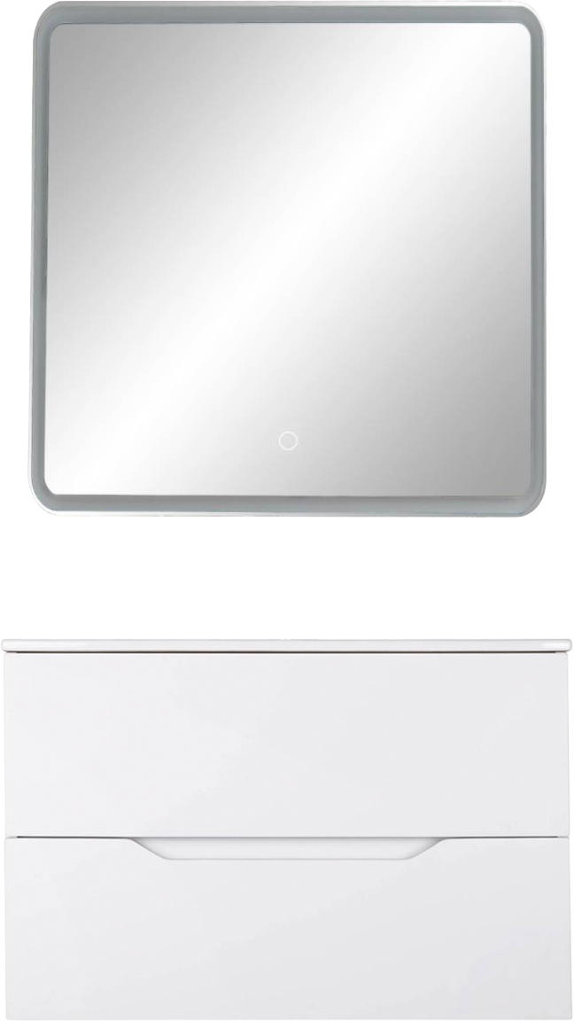 Мебель для ванной комнаты Orange Line 80 белая матовая