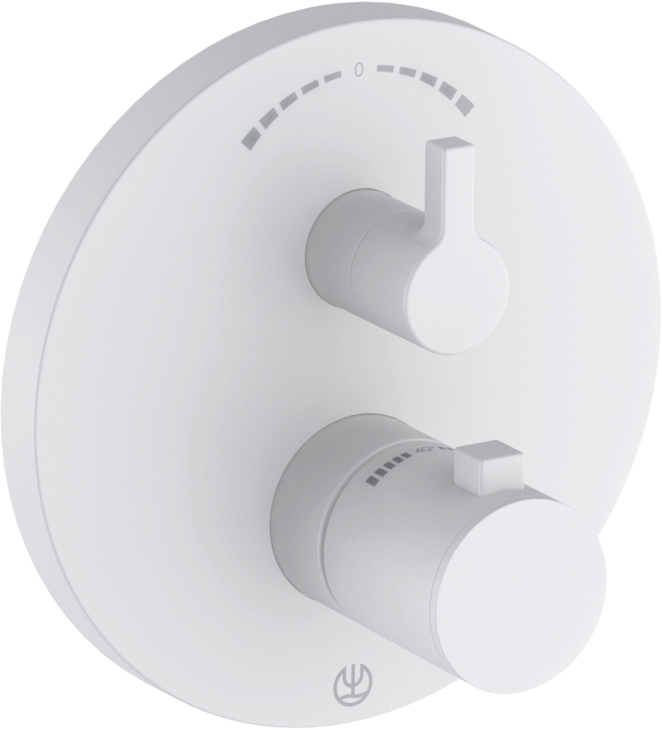 Термостатический смеситель встраиваемый Kludi Nova Fonte 208305315 матовый белый