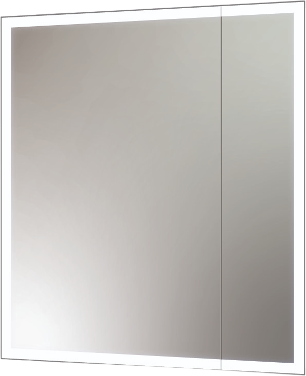 Зеркало-шкаф CONTINENT Reflex 70х80 с подсветкой