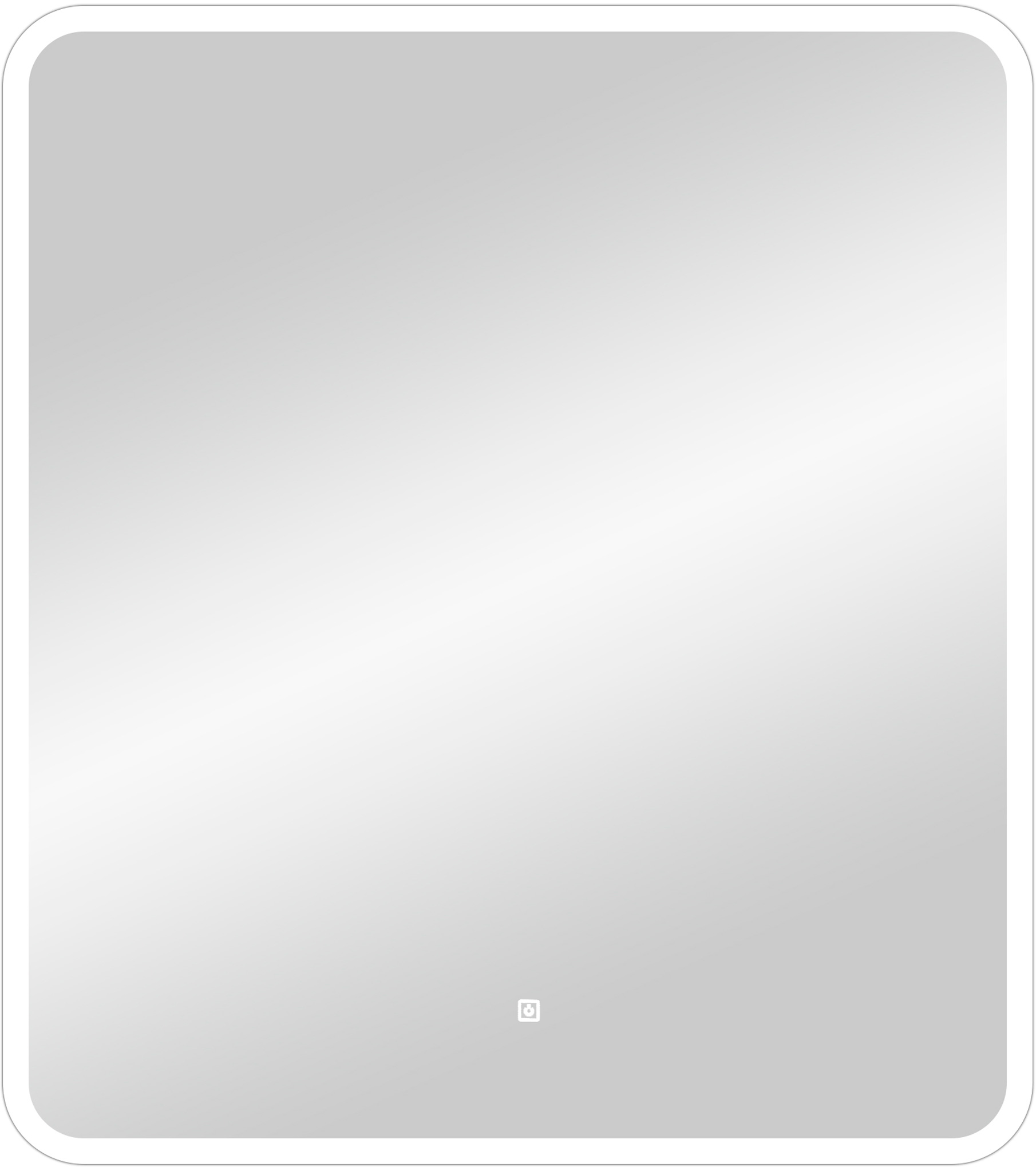 Зеркало CONTINENT Glamour 80х90 с подсветкой