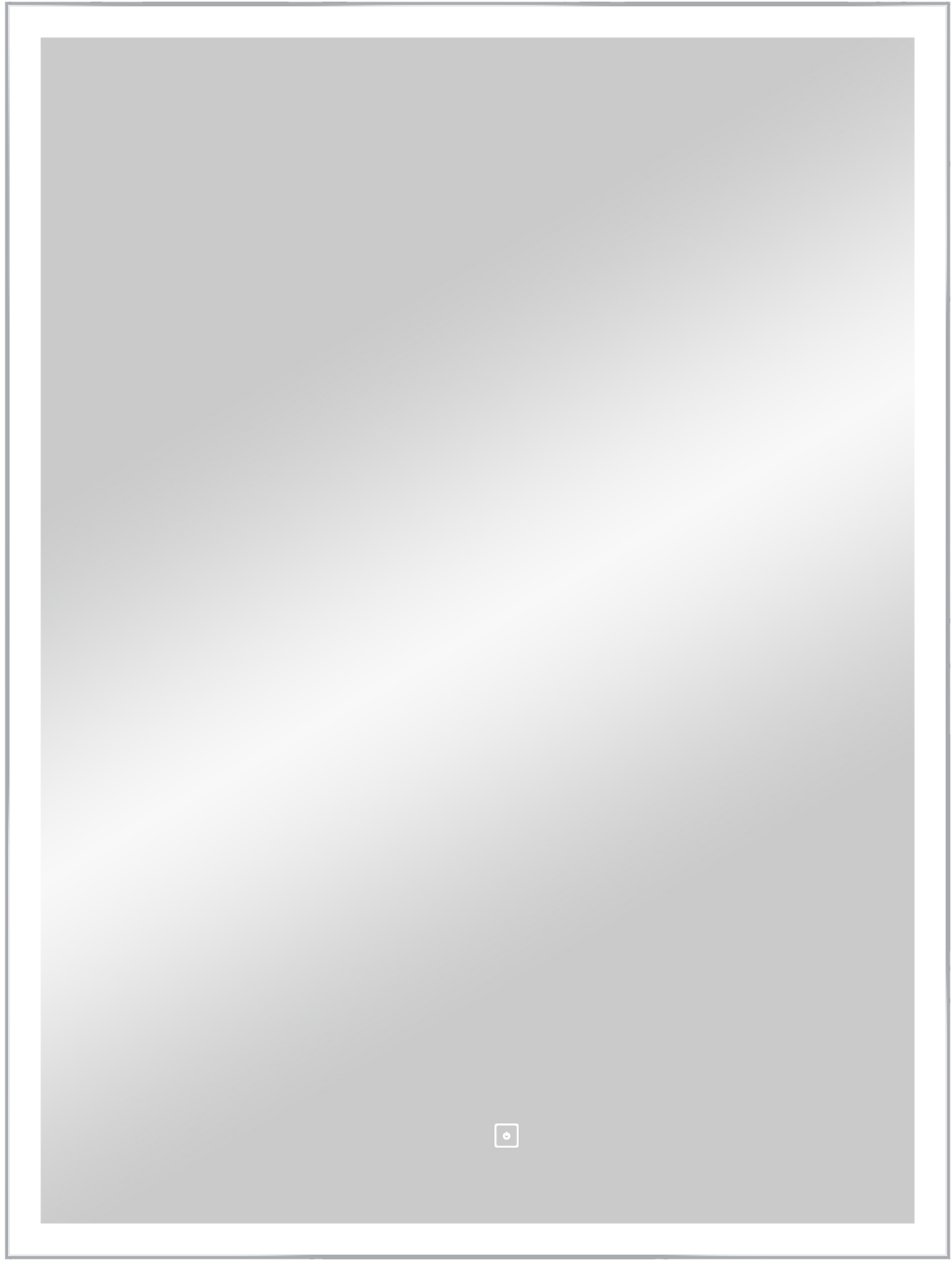 Зеркало CONTINENT Frame 60х80 с подсветкой