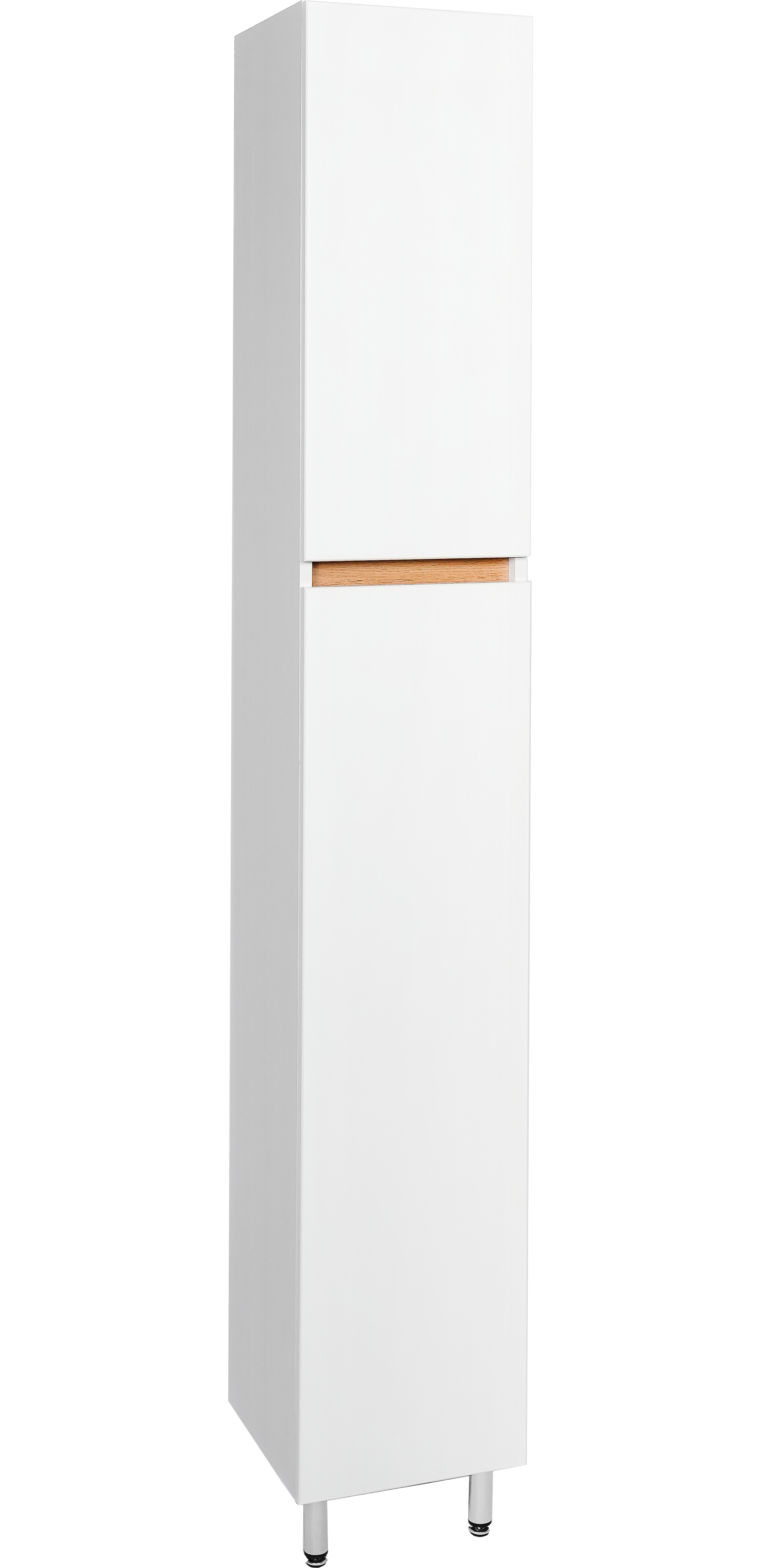 Шкаф-пенал для ванной VIANT Мальта белый, дуб вотан