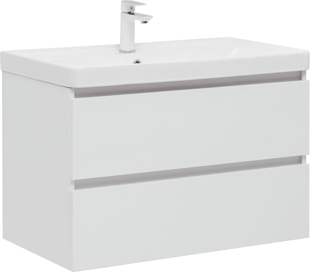 Тумба под раковину без столешницы Aquanet Вега 80 подвесная