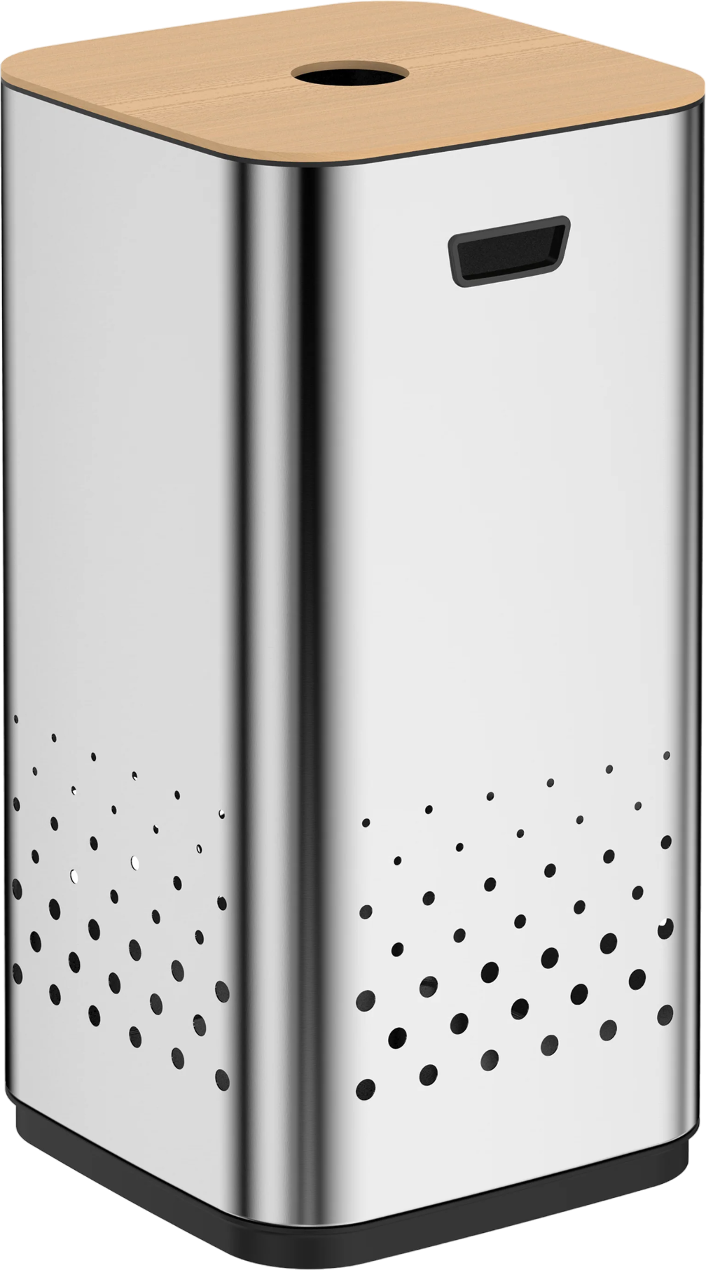 Корзина для белья Weltwasser WW Lety MT 50L 50 л, напольная, квадратная, металл, дерево