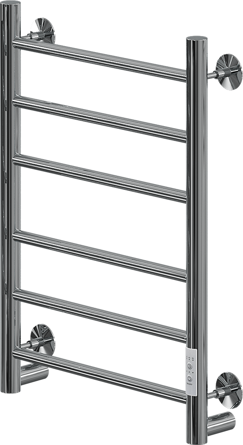 Полотенцесушитель электрический Ника Way 2 60x45 см, подключение справа, слева, скрытое подключение справа, хром, лесенка