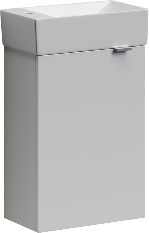 Тумба под раковину без столешницы Sancos Mini 35 L подвесная, белый глянец