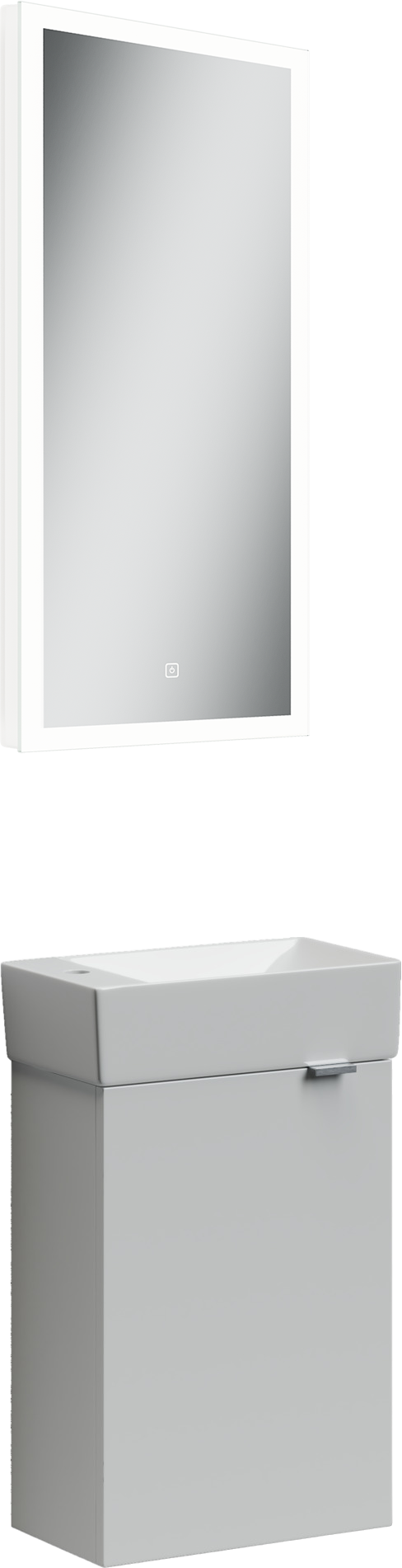 Мебель для ванной комнаты Sancos Mini 35 L подвесная, белый глянец