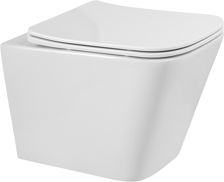 Унитаз подвесной BelBagno Ardente-R BB520CH-TOR BB052SC с микролифтом, безободковый, глянцевый белый