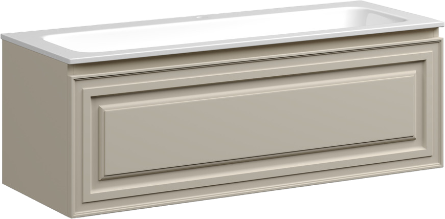 Тумба с раковиной Sancos Very 120 beige soft, раковина CN7017