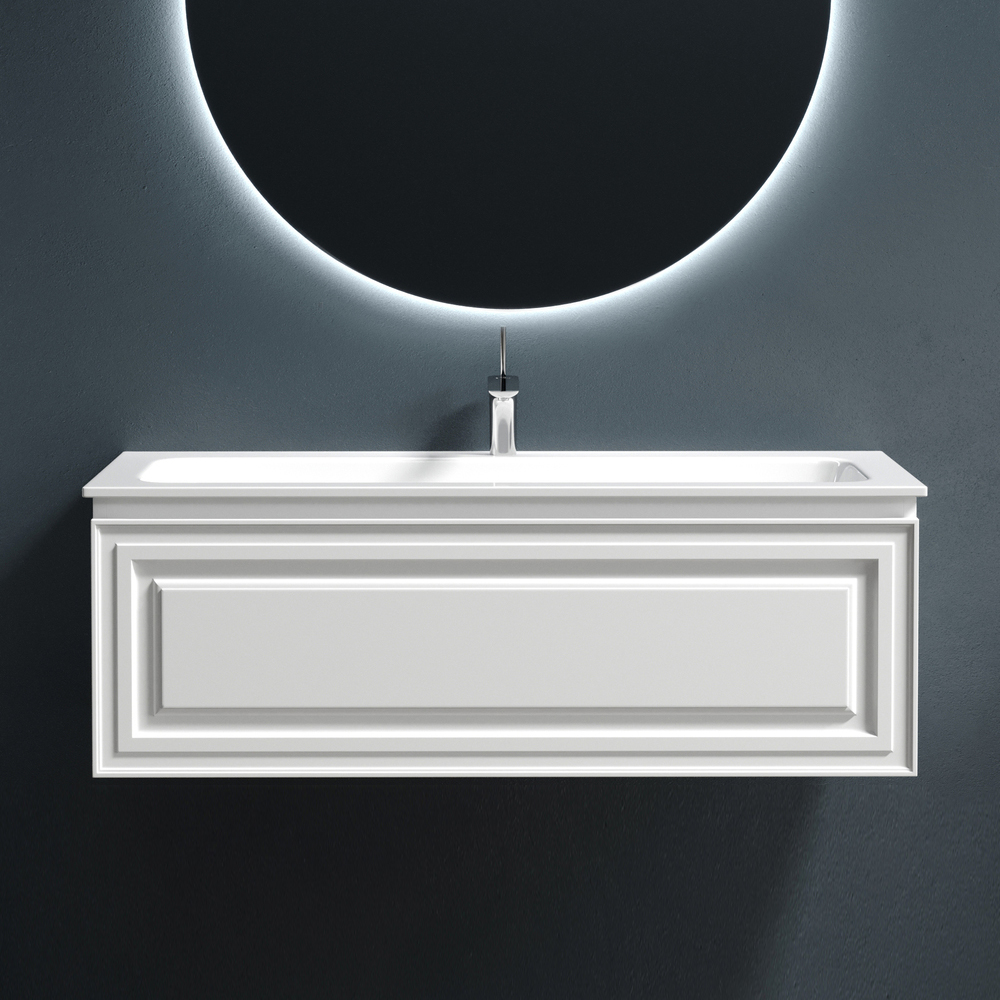 Тумба с раковиной Sancos Very 120 bianco, раковина CN7017