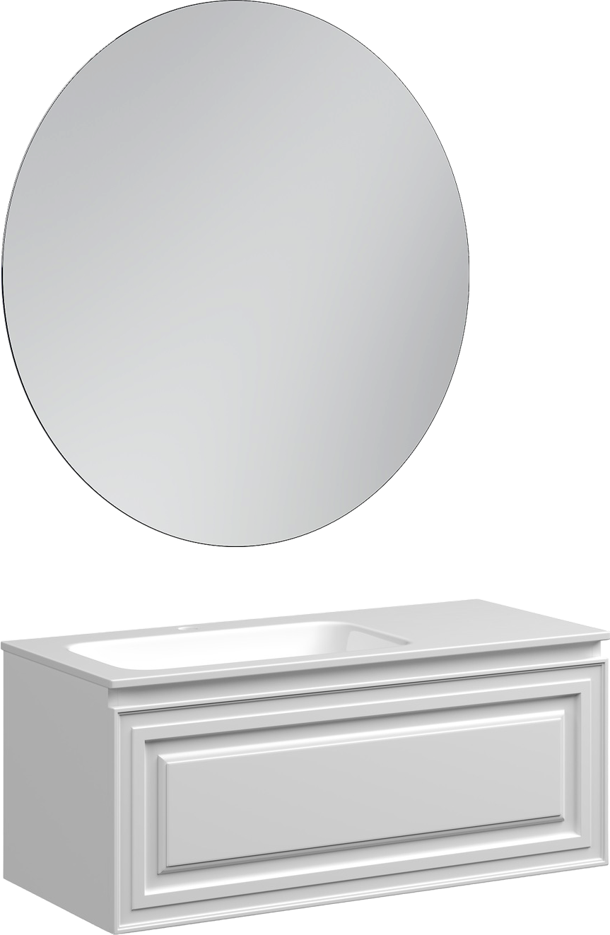 Мебель для ванной комнаты Sancos Very 100 L bianco