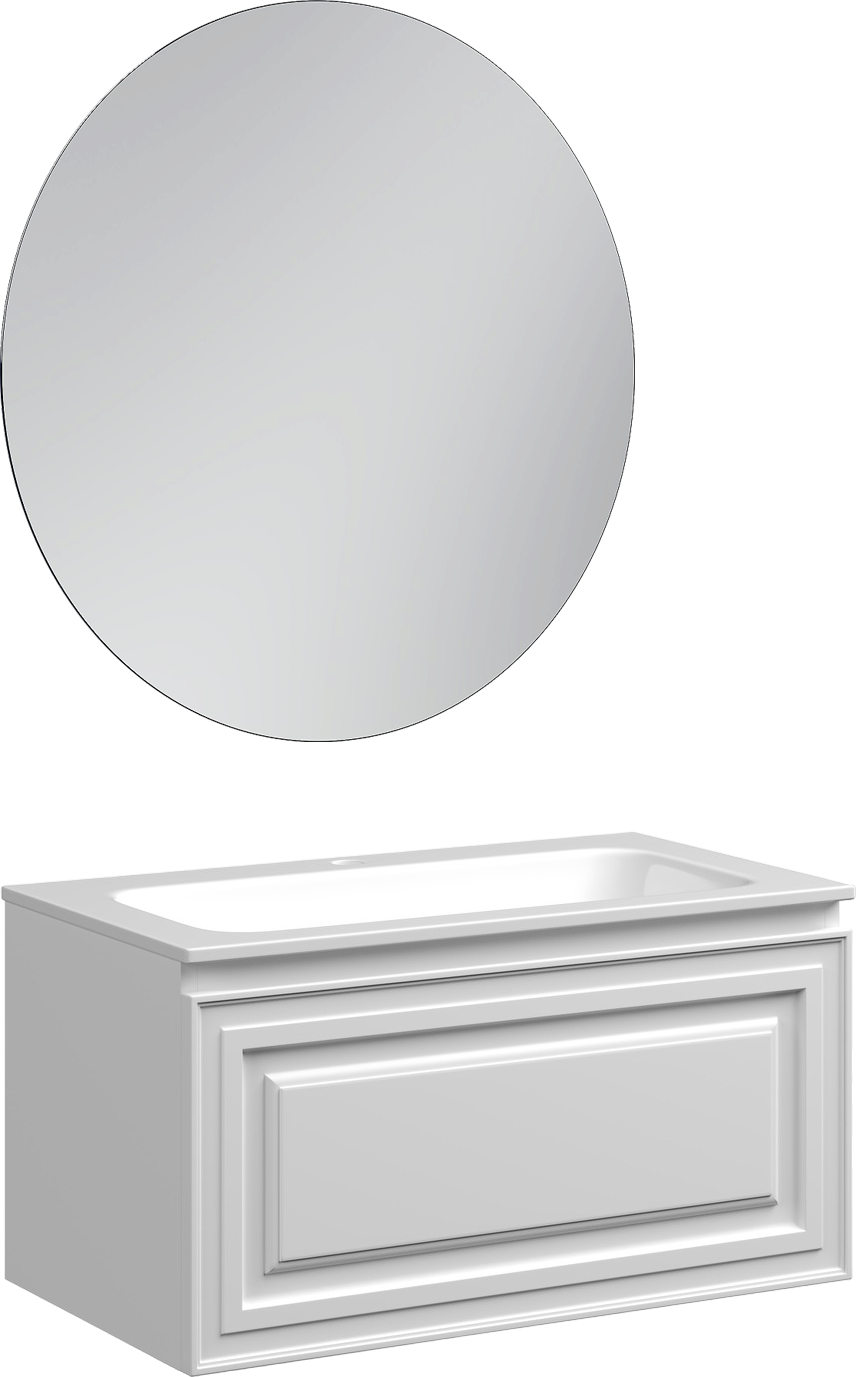 Мебель для ванной комнаты Sancos Very 80 bianco