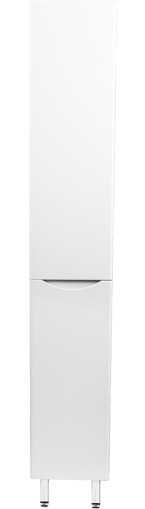 Шкаф-пенал для ванной Style Line Бергамо Люкс Plus 30 L с бельевой корзиной, антискрейтч белый