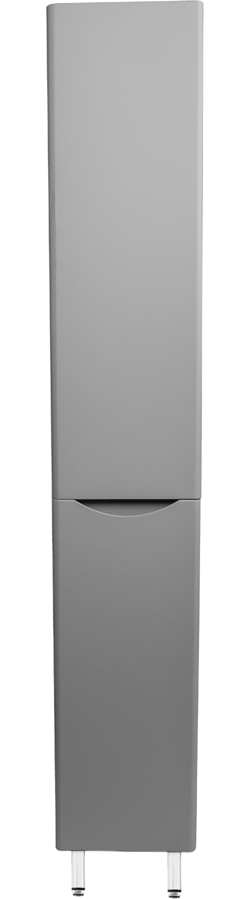 Шкаф-пенал для ванной Style Line Бергамо Люкс Plus 30 L с бельевой корзиной, антискрейтч серый