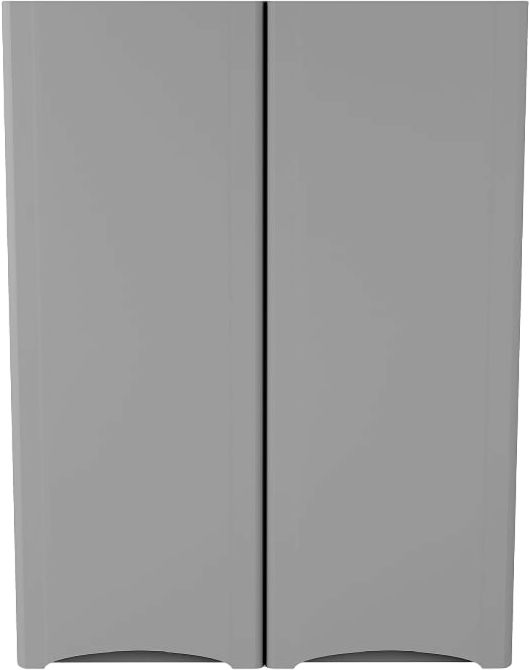 Шкаф над стиральной машиной Style Line Бергамо Мини Люкс Plus 60 антискрейч серый