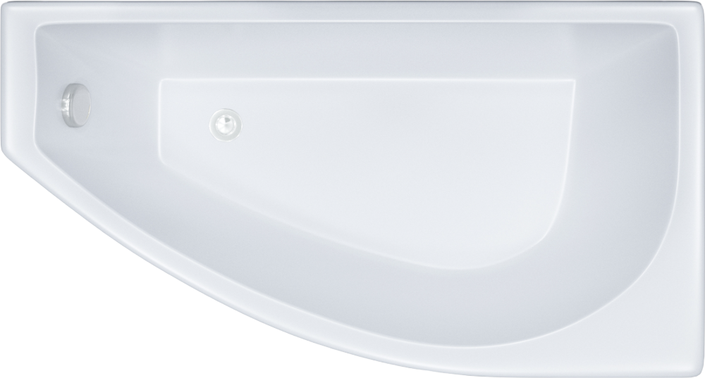 Акриловая ванна Triton Бэлла Н0000020161 L 140x75 см, угловая, левая, пристенная, белая, асимметричная, с каркасом