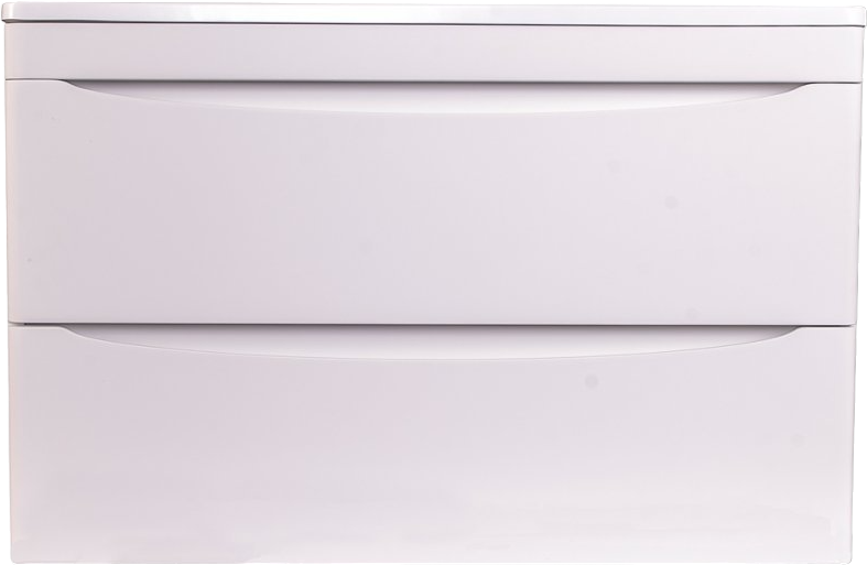 Тумба под раковину без столешницы Style Line Бергамо Мини 90 Люкс Plus подвесная, антискрейтч белая