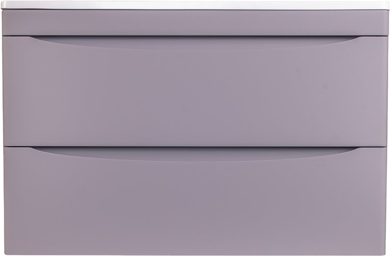 Тумба под раковину без столешницы Style Line Бергамо Мини 90 Люкс Plus подвесная, антискрейтч серая