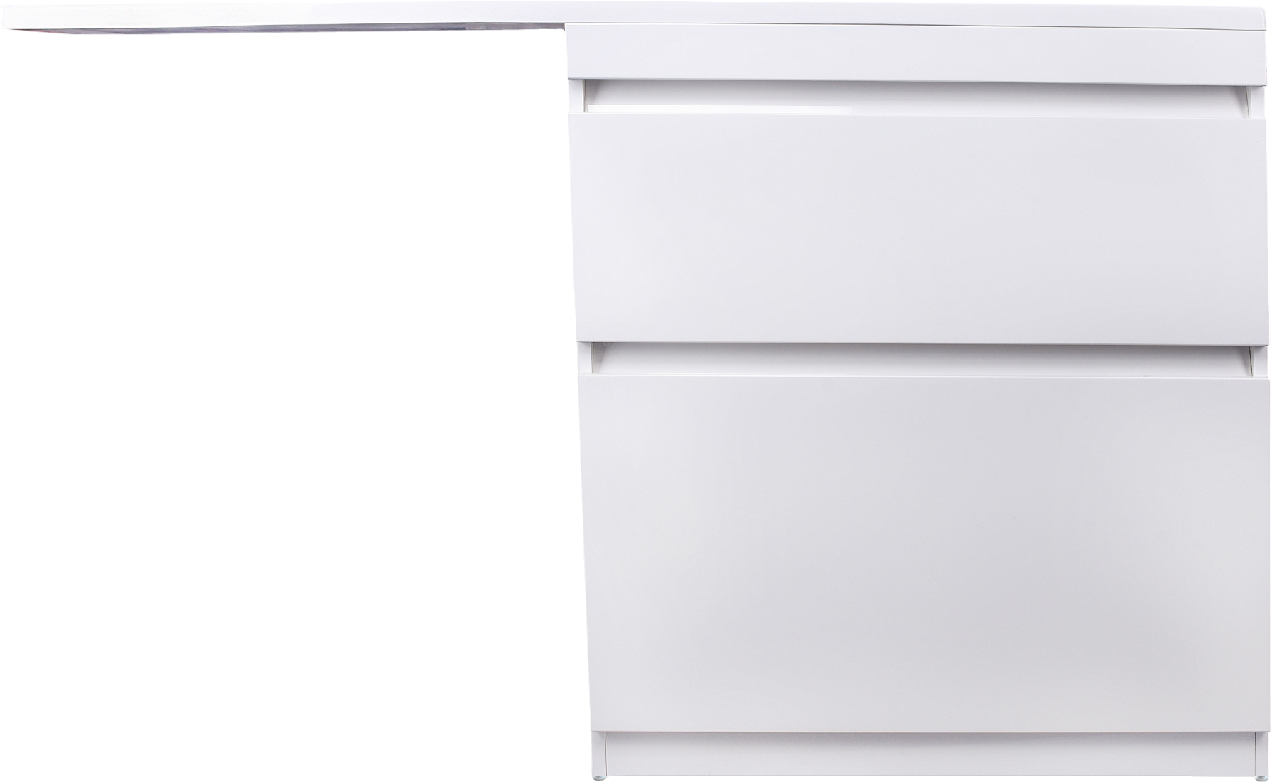 Тумба с раковиной Style Line Даллас 140 Люкс Plus R напольная, 2 ящика, эмаль