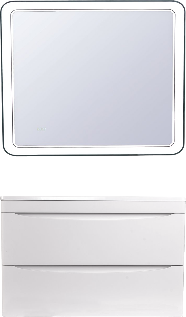 Мебель для ванной комнаты Style Line Бергамо Мини 90 Люкс Plus подвесная, антискрейтч белая