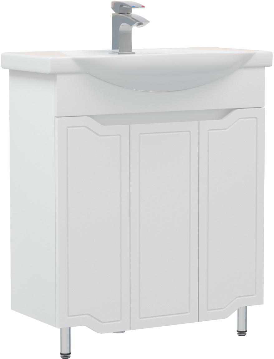 Тумба под раковину без столешницы Corozo Мирра 75 белая