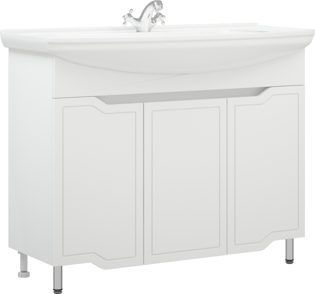 Тумба под раковину без столешницы Corozo Мирра 105 белая