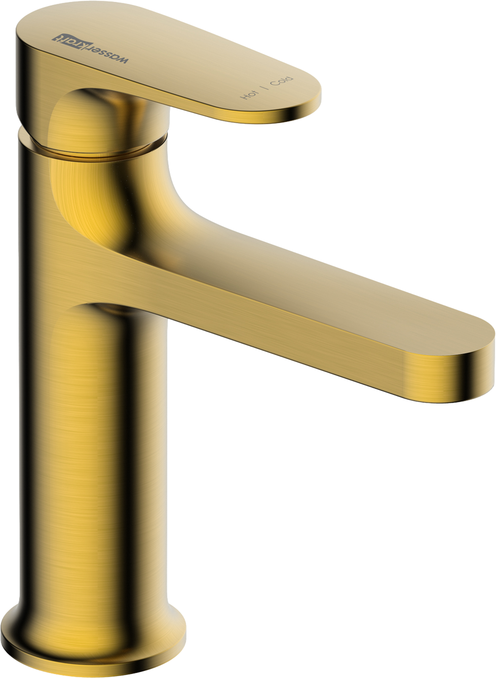 Смеситель для раковины Wasserkraft Havel 3603 матовое золото PVD