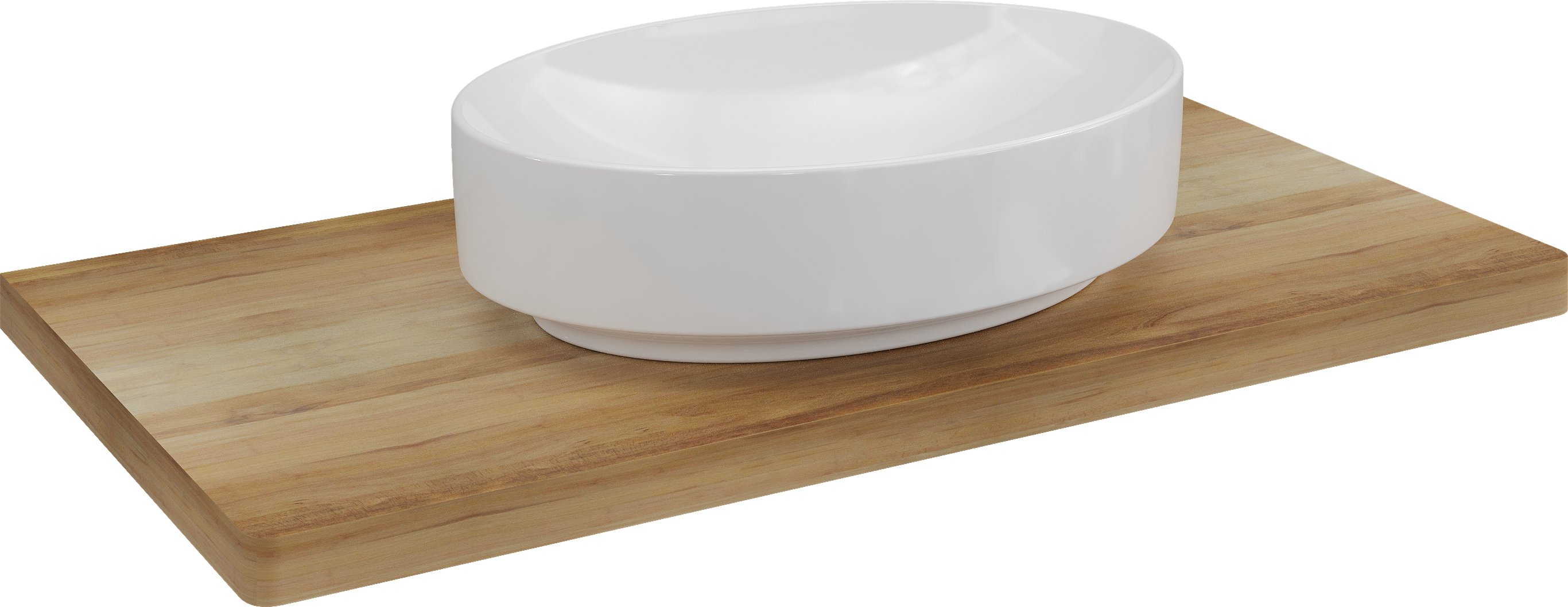 Столешница с раковиной Geberit 100 светлая, с раковиной Geberit Variform 55