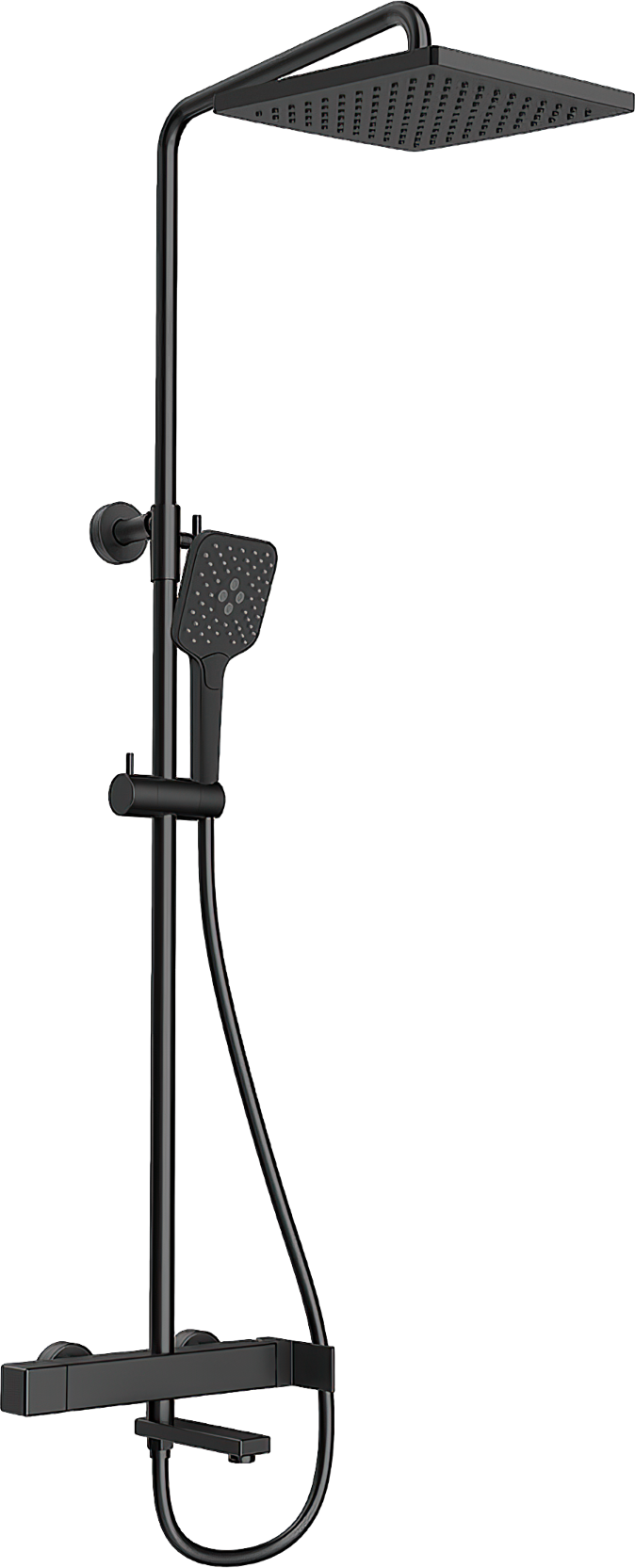 Душевая стойка Vincea Cube VSFS-1C1MB черный