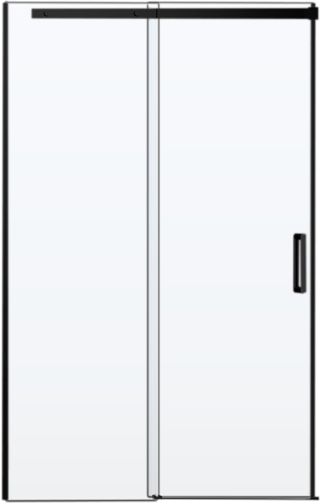 Душевая дверь в нишу Vincea Dice VDS-4D110CLB 110 см, профиль черный