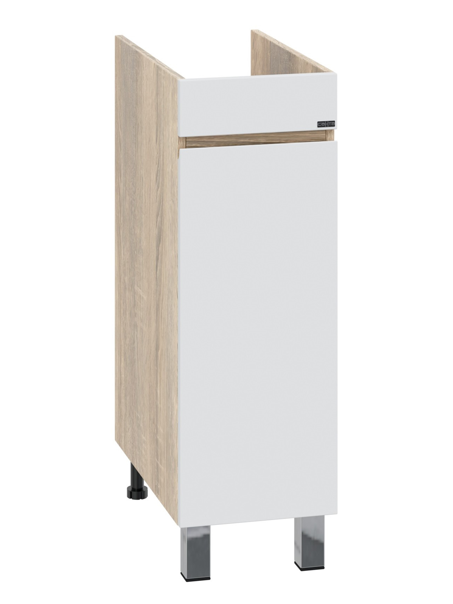 Тумба под раковину без столешницы СаНта Марс 29 напольная, для стиральной машины, янтарная