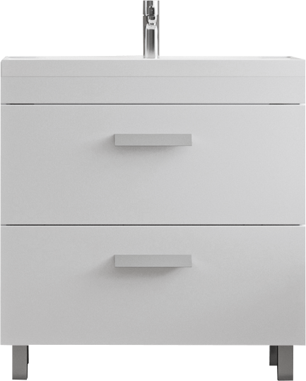 Тумба под раковину без столешницы Velvex Orlando 80 белая матовая