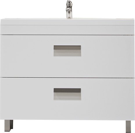 Тумба под раковину без столешницы Velvex Orlando 100 белая матовая