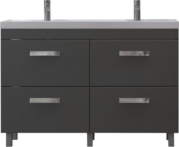 Тумба под раковину без столешницы Velvex Orlando 120 серая