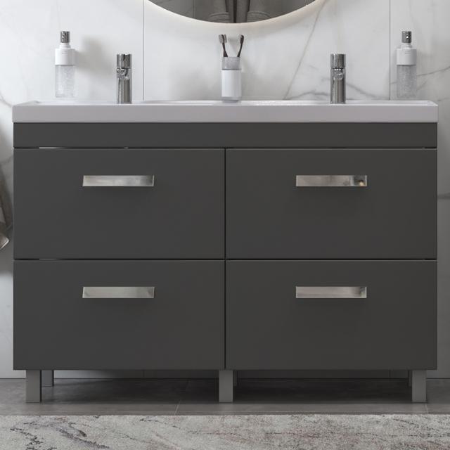 Тумба с раковиной Velvex Orlando 120 серая