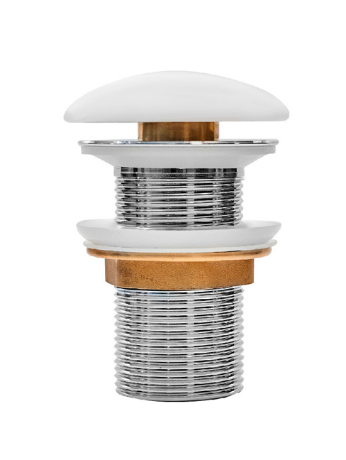 Донный клапан для раковины IDDIS Optima Home OPHWM00i88 без перелива, матовый белый