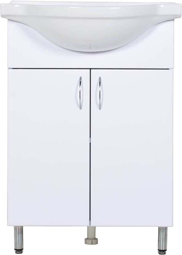 Тумба под раковину без столешницы Orange Лайт 60 напольная, белый глянец
