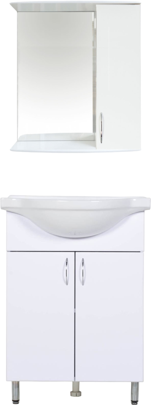 Мебель для ванной комнаты Orange Лайт 60 белый глянец