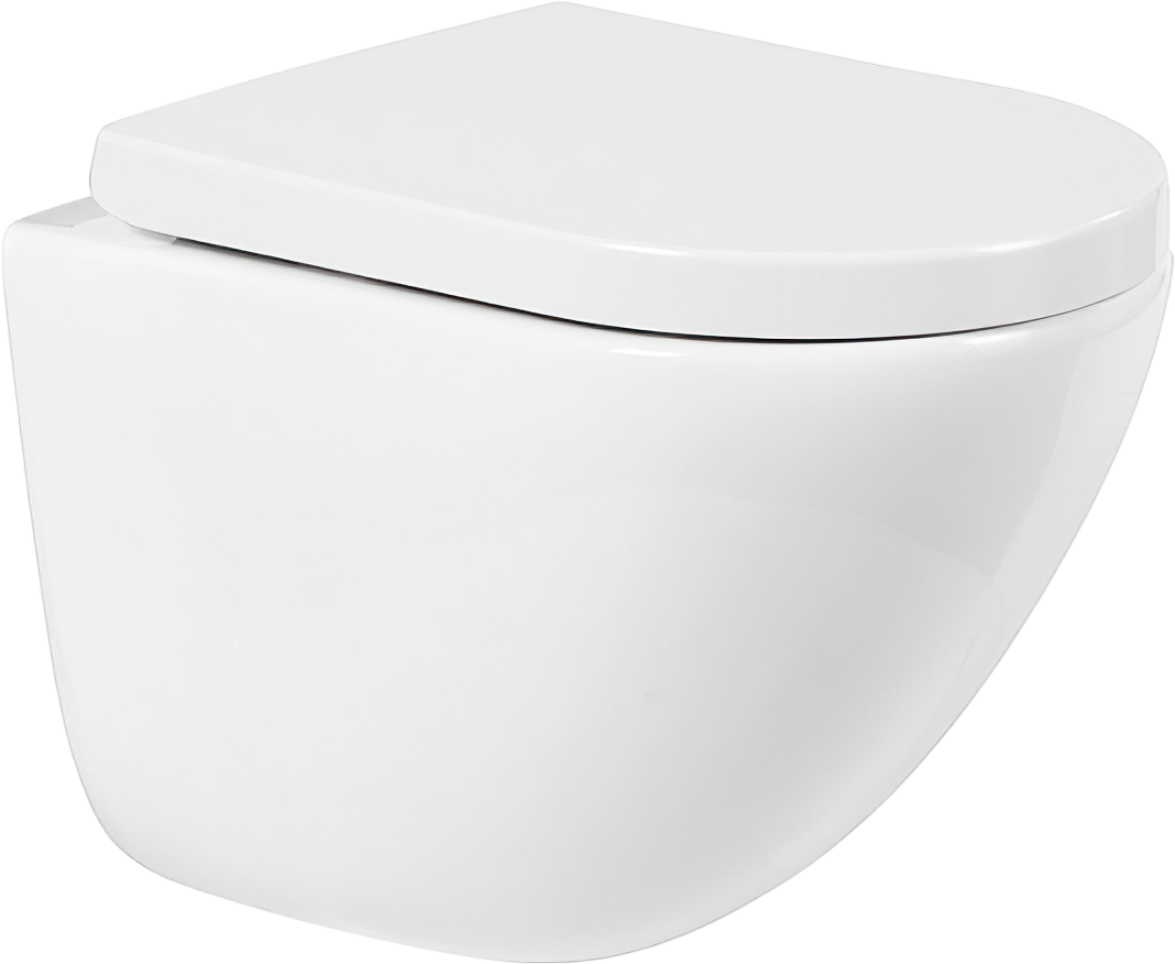 Унитаз подвесной BelBagno Amanda BB051CHR с микролифтом, безободковый BB865SC