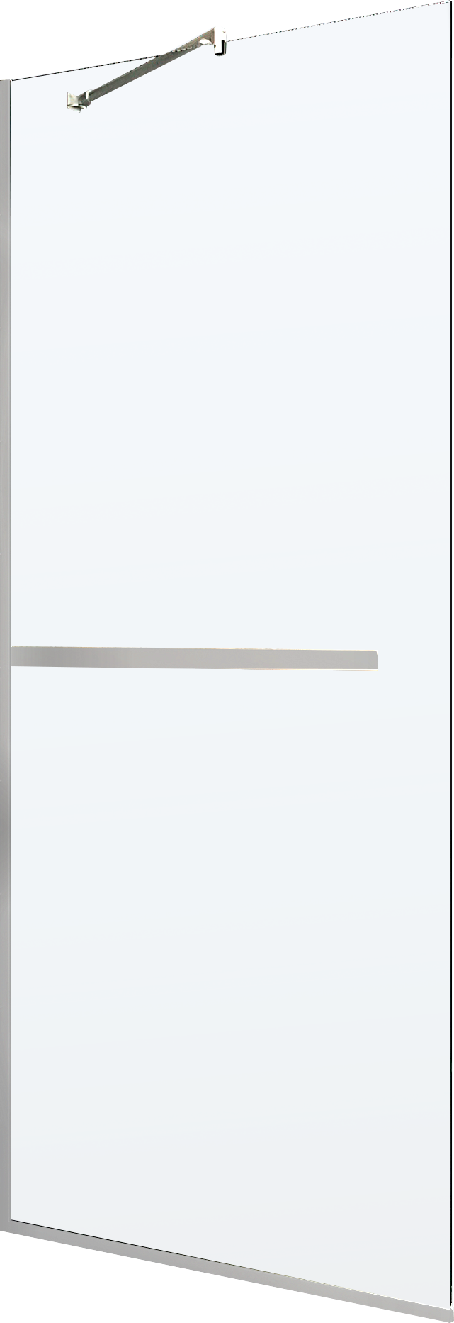 Душевая перегородка Maybahglass MGD-720-5у 69 см, профиль матовый хром, стекло прозрачное