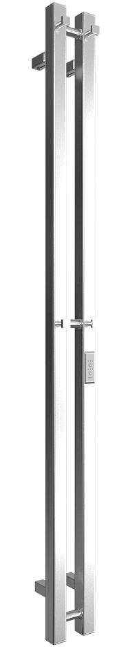 Полотенцесушитель электрический Двин X-2 plaza neo 4657801241093 140x10 см, подключение справа, слева, хром, I-образный