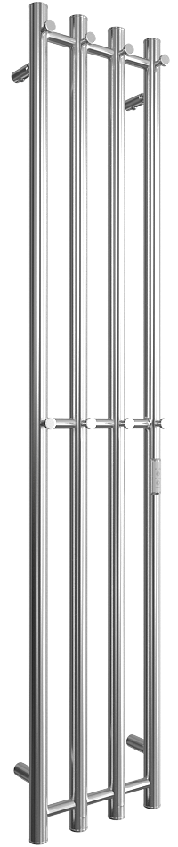 Полотенцесушитель электрический Двин X-4 neo 4657801240645 120x20 см, подключение справа, слева, скрытое подключение справа, хром, лесенка