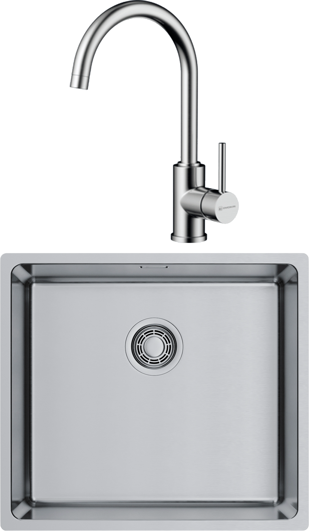 Комплект Мойка Omoikiri TADZAVA 49-U/I-IN ULTRA 15, нержавеющая сталь + Смеситель Shinagawa BN, нержавеющая сталь