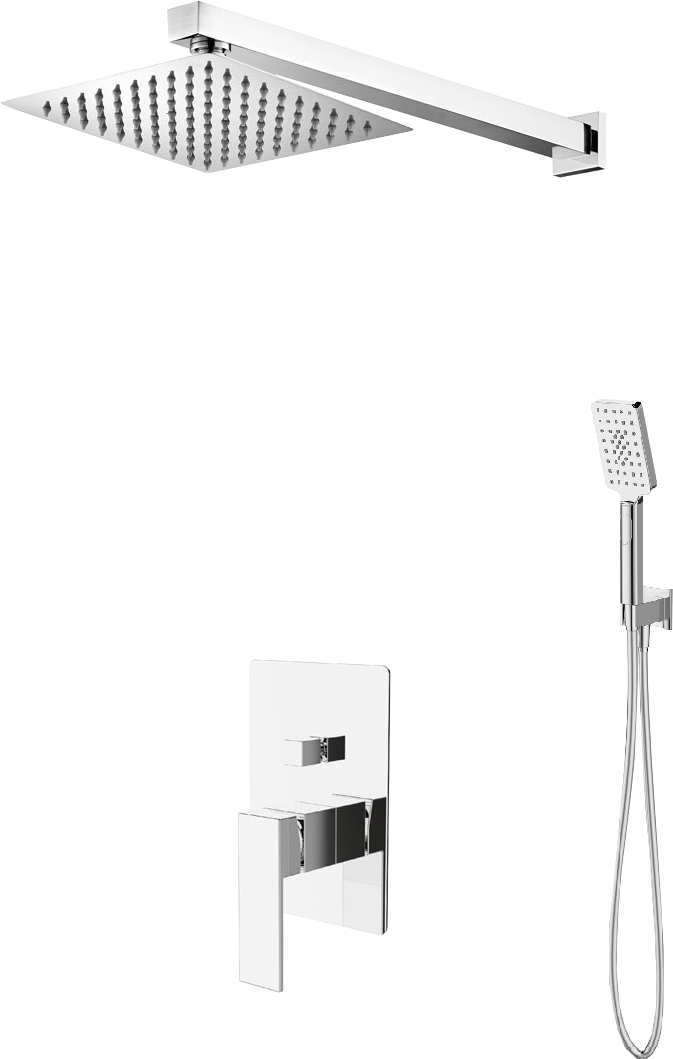 Душевой комплект BelBagno Romano ROM-DSET-CRM С ВНУТРЕННЕЙ ЧАСТЬЮ, хром