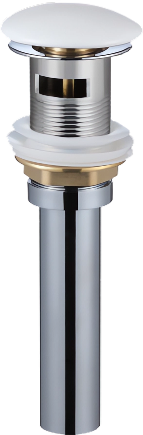 Донный клапан для раковины Weltwasser SK санфаянс WW PP GL-WT с переливом, белый глянец