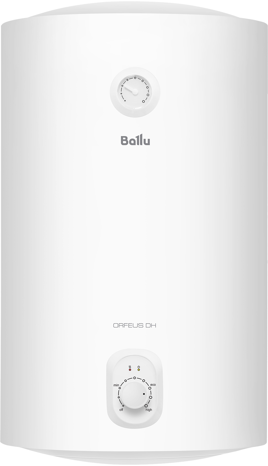 Накопительный водонагреватель Ballu Orfeus DH BWH/S 80 электрический, 80 л, настенный, вертикальный, сухой ТЭН, белый