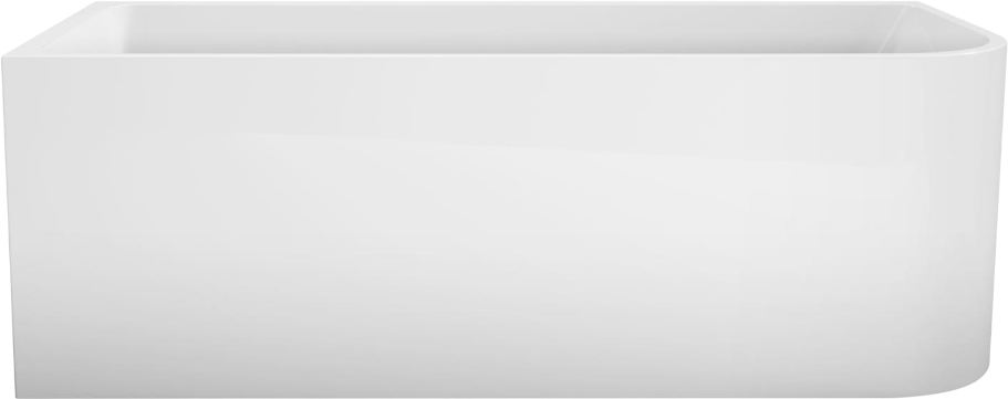 Акриловая ванна BelBagno BB712-1700-730-L 170x75 см, левая, пристенная, белая, асимметричная, на ножках, со сливом-переливом, с донным клапаном