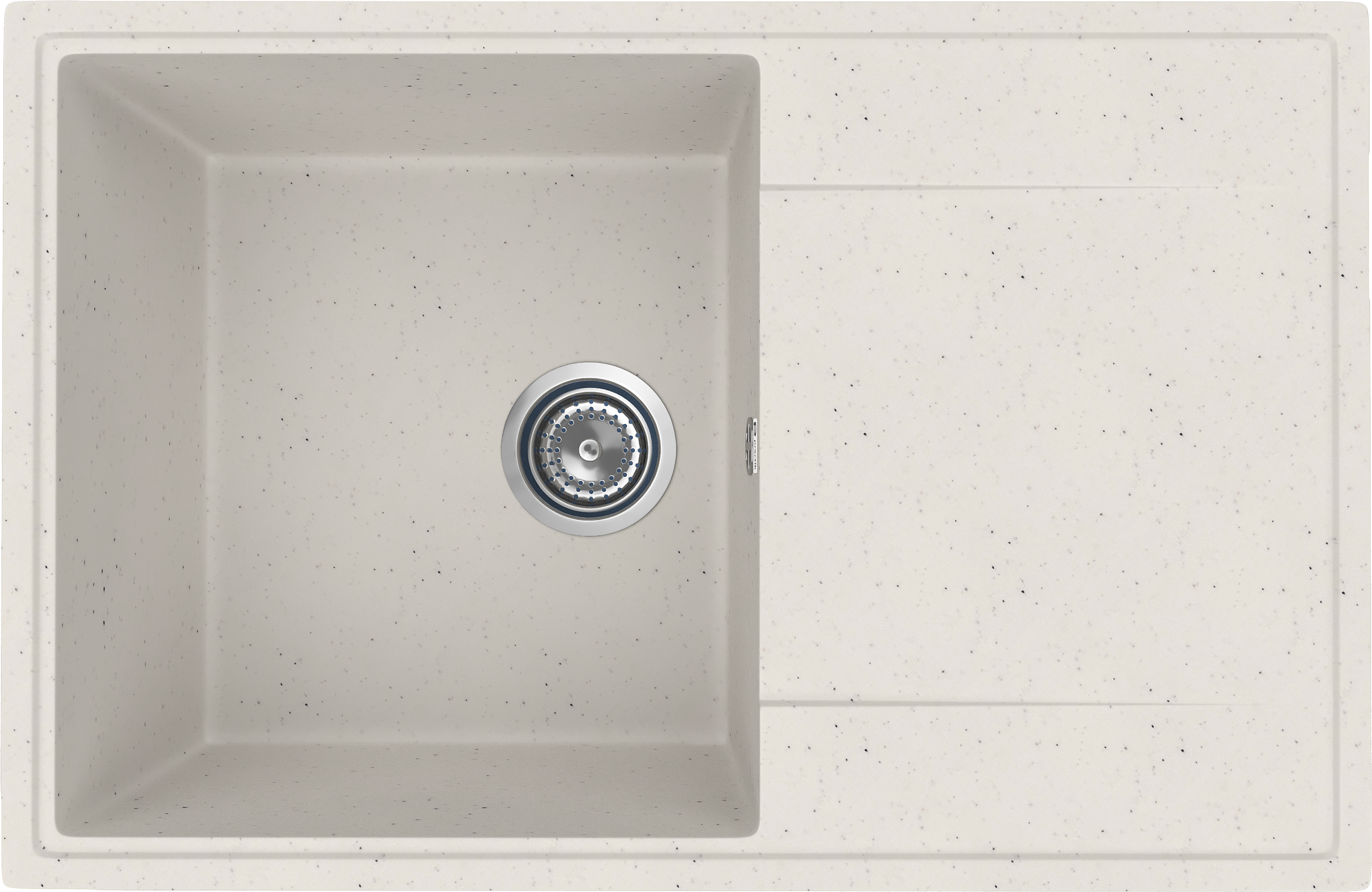 Мойка кухонная Practik PR-M 735-001 белый камень