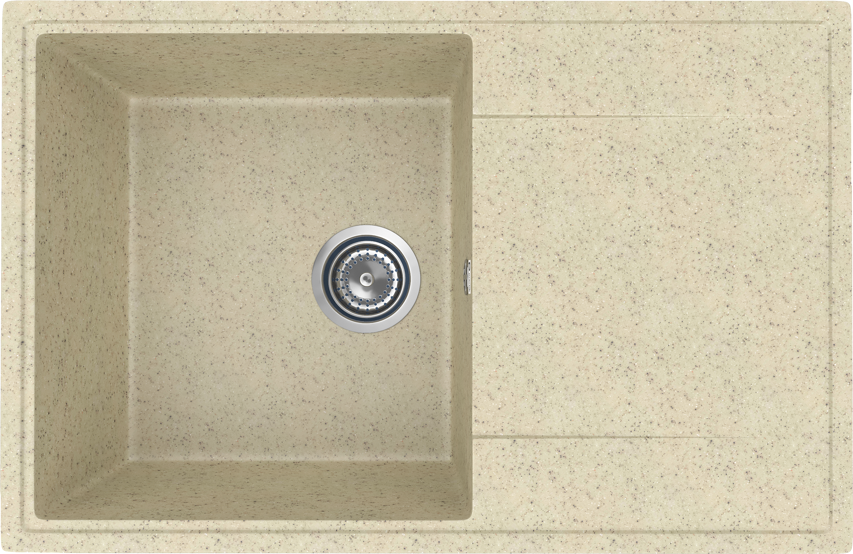 Мойка кухонная Practik PR-M 735-002 слоновая кость