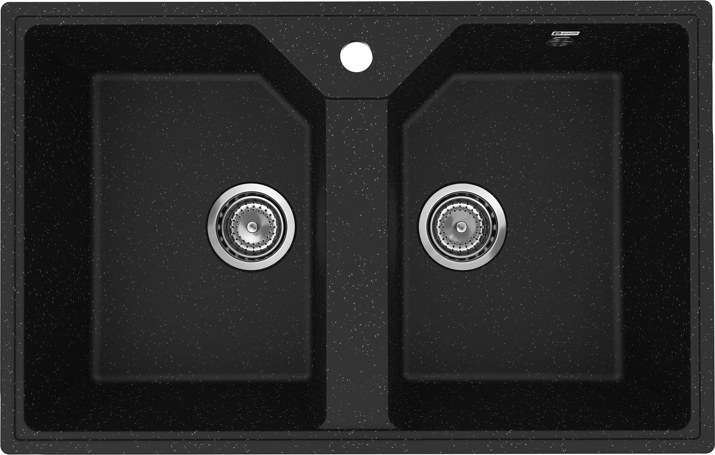 Мойка кухонная Practik PR-M 770-004 черный оникс